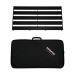 Mono PFX-PBRAIL-L-BDL Pedalboard Large Black w/Stealth Pro Accessory Case