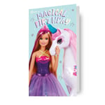 Birthday Card Barbie Unicorn Birthday Card Includes Envelope 9 X 5 Inches