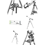 Télescope Lunette astronomique Tripode Ouvert 70 mm Long focale 600 mm | Finderscope: 5 x 24 Haut de travail max 125