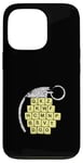 Coque pour iPhone 13 Pro Jeu de blocs de lettres amusant Choisissez soigneusement vos mots