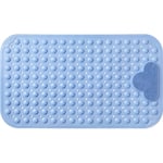 Ahlsen - Tapis de Douche Antidérapant 70 x 40 cm Tapis de Bain de Massage,Tapis de Baignoire avec Trous de Drainage et Ventouses - Bleu