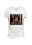 T-Shirt Homme Col V Nathalie Portman Jeune En Pleur Leon Tueur A Gage Cinema