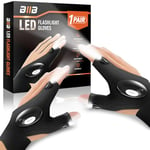 BIIB Idee Cadeau Homme, Gadget Insolite Utile Gants LED Lumineux, Cadeau Anniversaire Homme Femme, Cadeau Noel Homme, Cadeau Papa, Cadeau Anniversaire Homme, Cadeau Fete des Peres