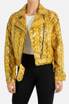 Blouson Perfecto Jaune Femme