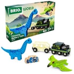 BRIO World Battery Operated Dinosaur Toy Train for Kids Age 3 Years Up - Railway Accessories & Add Ons