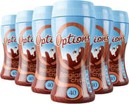 Options Belgian Hot Chocolate Drink Multipack of 6 x 220g Jars