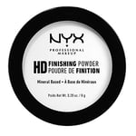 NYX Professional Makeup High Definition Finishing Powder, Pressed Powder, Skin Perfecting, Matte Finish, Oil Absorbing, Vegan Formula, Shade: Translucent