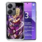 Cokitec Coque Renforcée pour Xiaomi Redmi Note 13 Pro Plus 5G Manga Dragon Ball Sangohan Violet