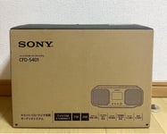 SONY CFD-S401 W CD Radio Cassette Player FM / AM / Wide FM AC100V White