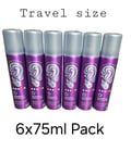 6 x Superdrug Hairspray Extra Firm Hold For All Hair Types Travel Size 6x75ml