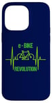 iPhone 14 Pro Max eBike Revolution Bicycle Electric Heartbeat Funny EKG Pulse Case