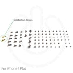 Complete Screw Set Replacement for iPhone 7 PLUS 5.5" With 2 Gold Bottom Screws