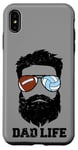 iPhone XS Max Football Volleyball Dad Messy Hair Beard Football Volleyball Case