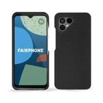 Coque cuir Fairphone 4 - Coque arrière - Noir - Cuir grainé - Neuf