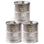 3x Paint Factory White Matt Undercoat Tin Paint Fast Dry Interior Exterior 300ml