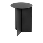 HAY - Slit Table Round High - Black - Sidobord - Svart - Metall