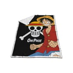 Plaid - Luffy & Logo One Piece - 120 cm x 150 cm