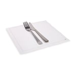 Napluxe Square Ecru Cotton Meal Napkin - Organic, Disposable - 8 3/4" x 8 3/4" - 500 count box