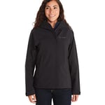 Marmot Femme Precip Eco Pro Jacket, Veste Imperméable, Veste de Pluie Légère à Capuche, Imperméable Coupe-Vent, Coupe-Vent Respirant, Adapté pour la Course à Pied et la Randonnée, Black, XS