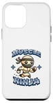 Coque pour iPhone 12 mini Ninja Musculaire Fort Et Mignon