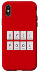 Coque pour iPhone X/XS Liverpool (Li-V-E-r-P-O-O-L) Éléments du tableau périodique