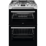 AEG CGX6130ACM 60cm Gas Double Oven Freestanding Cooker