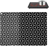 Large Induction Hob Protector Mat 78x52cm, Silicone Stove Cover, Cooktop... 