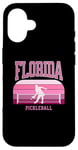 Coque pour iPhone 16 Rose Retired Florida Pickleball Femme