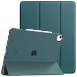 TiMOVO Coque pour iPad Air 13 Pouces M2 2024, Étui Fine avec Support pour iPad Air 13 Pouces, Support Touch ID, Étui Auto Sommeil/Réveil avec Dos Translucide pour iPad Air 13, Bleu-Vert