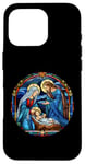 Coque pour iPhone 16 Pro True Story Crèche de Noël Jésus Chrétien Hommes Femmes Enfants