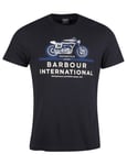 Barbour International T-Shirt Noir Modèle Insignia MTS0938 BK31 T-Shirt Barbour