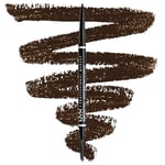 NYX Professional Makeup Crayon à Sourcils Micro Brow Pencil, Crayon Ultra-Fin Double-Embout avec Mine Rétractable et Goupillon, Lot de 2, Teinte : Espresso (07)