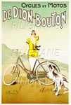 DEDION BOUTON VéLO/CYCLES Rpue - POSTER HQ 60x80cm d'une AFFICHE VINTAGE