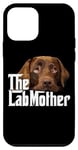 Coque pour iPhone 12 mini The Lab Mother Chien Labrador retriever Marron chocolat