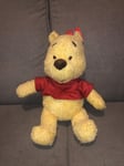 Disney -Winnie The Pooh- Soft Plush Toy - 12" 30cm sitting -Brand New