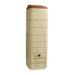 Récupérateur d'eau mural - BELLI - 650 L - Beige