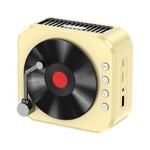 Retro Vinyyli Langaton Bluetooth-kaiutin Subwoofer Mini Kannettava USB-kortti