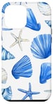 iPhone 12 Pro Max Blue Seashell Coastal Summer, Starfish, Women Case