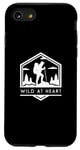 Coque pour iPhone SE (2020) / 7 / 8 Wild At Heart - Amateur de randonnée minimaliste