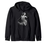 ROARING 1920's Great, Gatsby Glamorous Woman Flapper Zip Hoodie