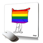 tapis de souris souple drapeau gay pride gaypride pour les professionnel arc en ciel rainbow parade LGBT multicolore made in France