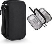 Sac Électronique Organisateur,Etui Disque Dur Externe,Étanche Sac de Câble de Voyage Grande Capacité Antichoc,pour Accessoires Câble De Charge De Téléphone Portable(Q1023)