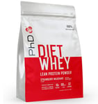 PhD Nutrition Diet Whey High Protein Powder, Fat Burning Strawberry Delight 1kg