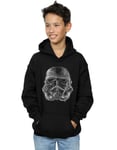 Star Wars Boys Stormtrooper Scribble Helmet Hoodie Black 9-11 Years