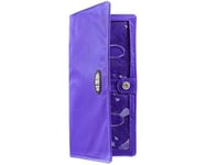 Big Skinny Women's Executive Bi-Fold Checkbook Slim Wallet, Holds Up to 40 Cards, Purple