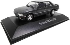 PEUGEOT 505 SRI 1992 ANTHRACITE IXO ALTAYA 1/43 ARGENTINA COLLECTION BLACK GRIS