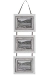 My Flair Cadre Photo MDF Blanc Gris Clair Antique 2 x 20 x 50 cm