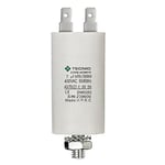 TECNID MG8070 Permanent pour Moteurs 7µF 450V. Écrou M8 Puissance. Le condensateur de démarrage est dans Un boîtier cylindrique en polypropylène. Connexion électrique Via 4 bornes, Blanc