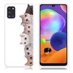 Samsung Deco Galaxy A31 kuoret - söpö kissat Monivärinen