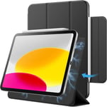 Coque Magnetique Pour Ipad 10 (10,9 Pouces, Modèle 2022, 10ème Génération), Attachement Magnetique, Fin Housse Étui Avec Veille/Réveil Automatique (Noir).[G706]